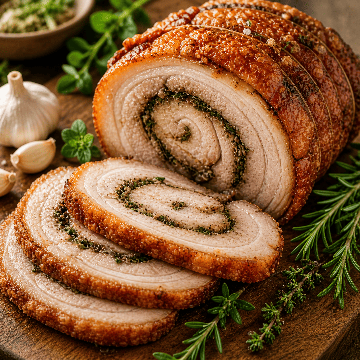 Pork Porchetta dari Simetri Home Coffee Roasters